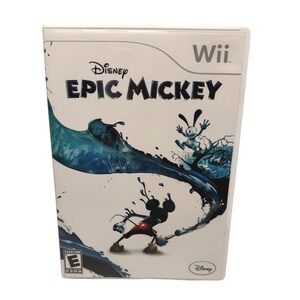 Disney Epic Mickey Video Game 2010 for Nintendo Wii Complete with Case and‎ Disc
